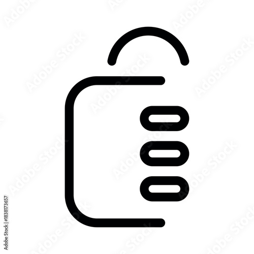 Lock icon - minimal outline