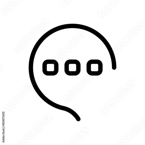 Message icon - minimal outline