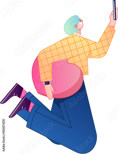 A relief illustration of a figure holding a caring hand, embodying the act of sharing affection.
