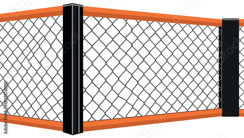 Modern cage fighting arena design for sports and event promotion