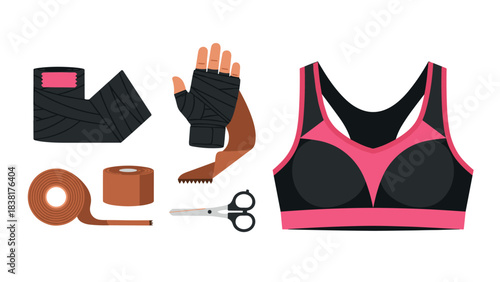 Boxing and fitness gear collection for training and workout design