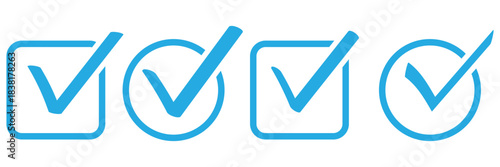 Green check mark icon. Check mark vector icon. Checkmark Illustration Vector symbols set green checkmark isolated on white background Correct vote choice isolated symbol