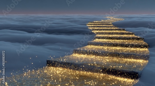 Wallpaper Mural Stairway to Heaven Path of Light Above Clouds. Torontodigital.ca