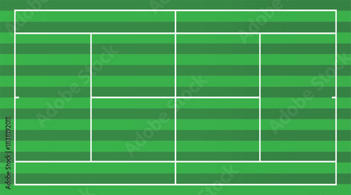 Tennis court background. Tennis field area. Playground symbol. Green cover. Vector