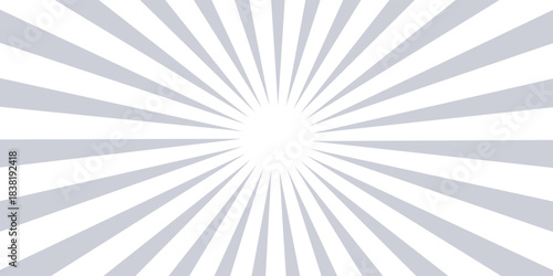 Ray sun light. Sunburst background. Radial circle line. Pattern starburst. Comic beam lines. Sun effect rays. Abstract firework. Concentration stripe. Cartoons lightning style. Vector illustration