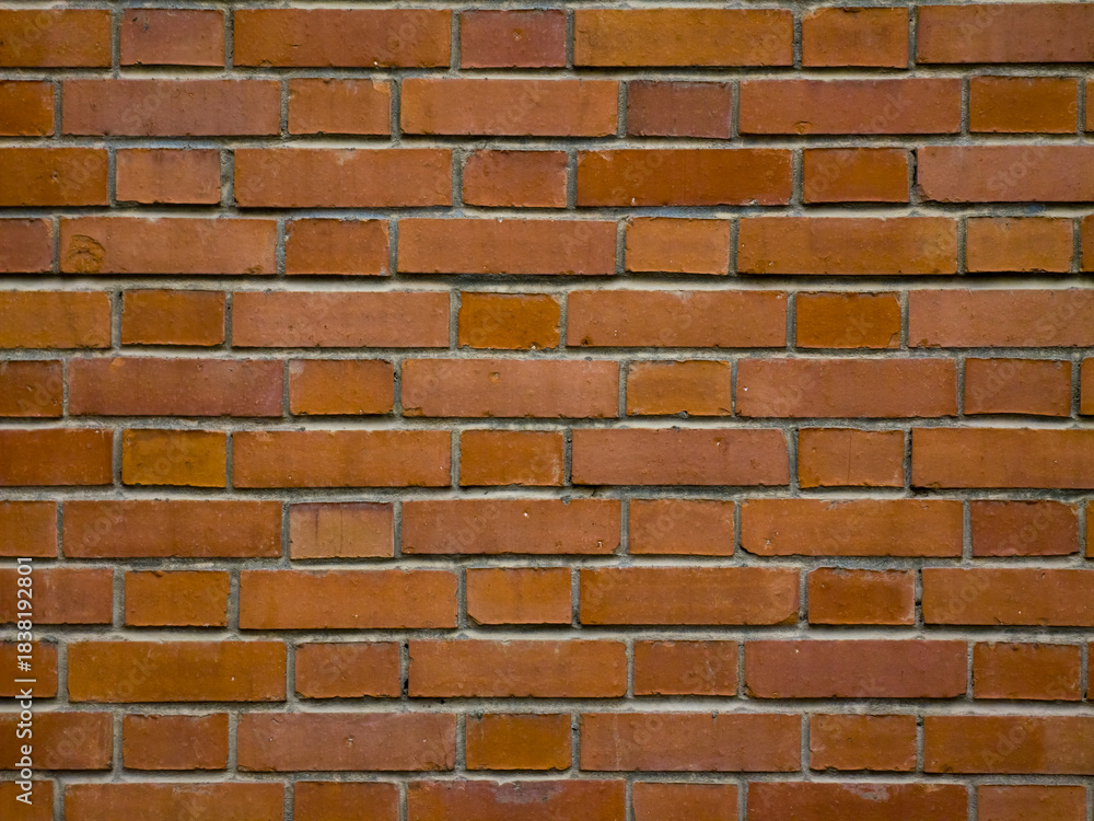Fototapeta premium Classic red brick wall texture for background
