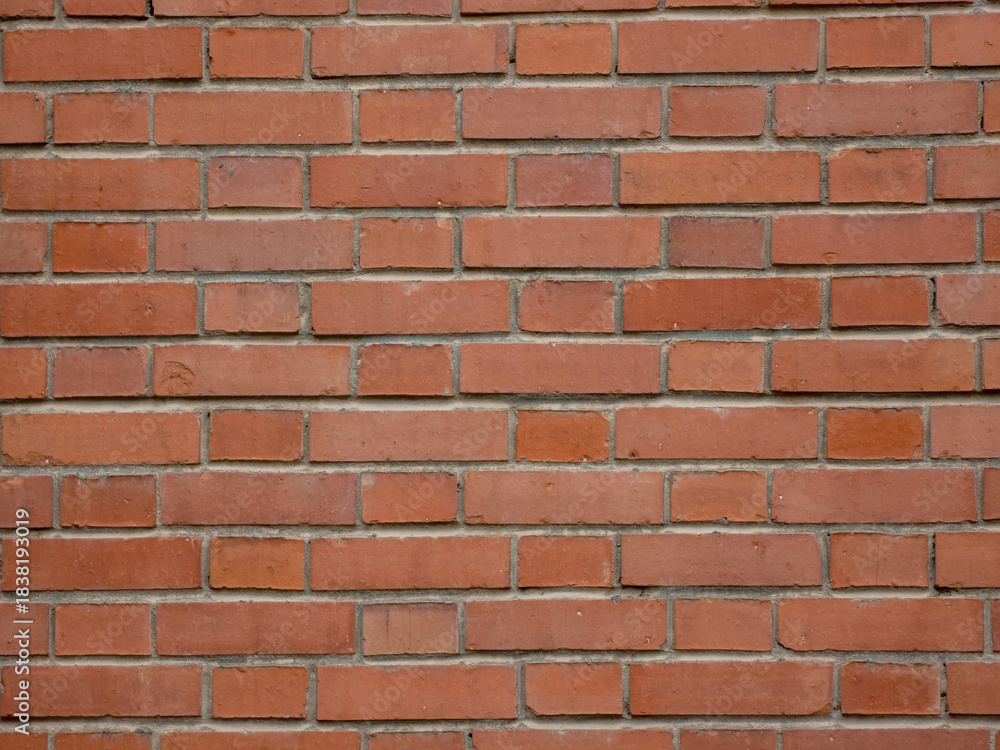 Obraz premium Classic red brick wall texture for background design