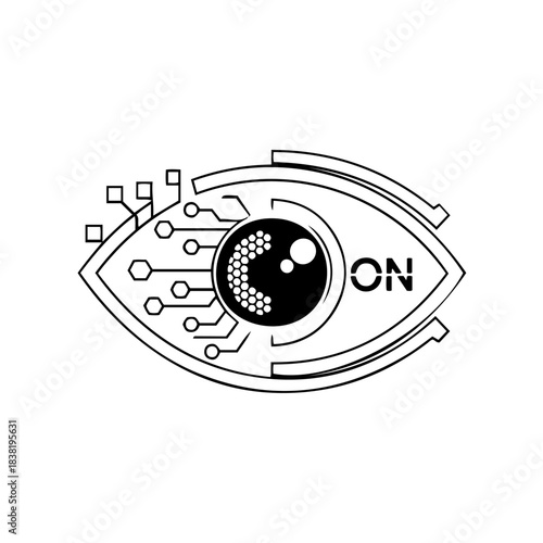 Cybernetic Eye Observing the World with Artificial Intelligence and Circuits
