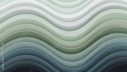 Subtle gradient transitions across dynamic curved surfaces revealing elegant depths and flowing
