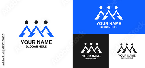 The Mountain Peak Logo Represents Teamwork and Unity