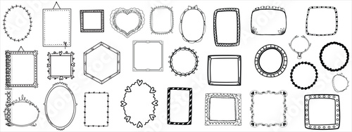Elegant Ornate Frames Vintage Decorative Borders Collection.
