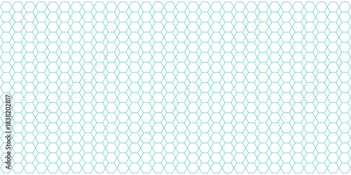Seamless Minimalist Pale Blue Hexagon Grid Pattern Vector Background