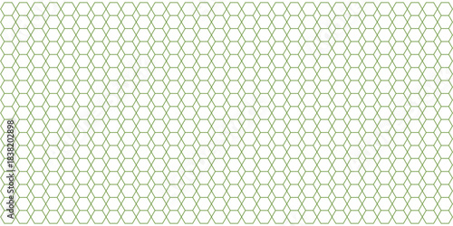 Seamless honeycomb hexagonal vector pattern background in light sage green and white