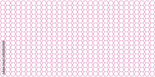 Minimalist Light Pink Seamless Hexagonal Grid Pattern Vector Background Texture