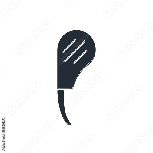 Black Rib eye steak icon isolated on white background. Steak tomahawk. Piece of meat. Vector