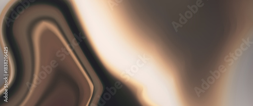 Smooth abstract vector background with soft beige, brown, and charcoal waves forming organic layered curves on a dark modern backdrop.
