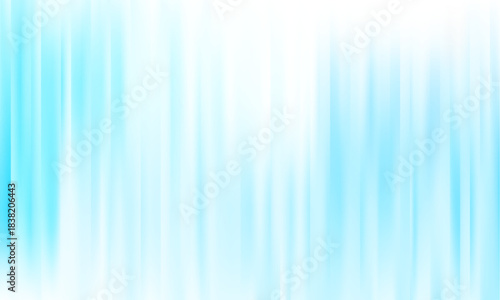Corrugated iridescent glass background with gradient ribbed abstract design and blue pattern. Color effect with neon line blur and metal
