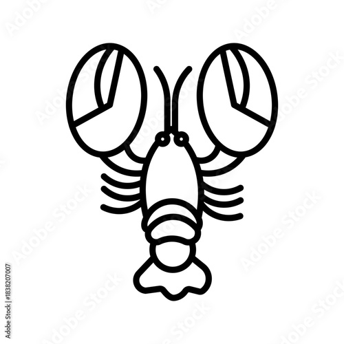  lobster icon sea animal graphic icon vector