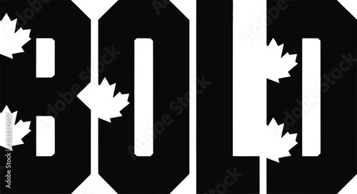 Black bold text with white canadian maple leaves black and white canadian maple leaf 1