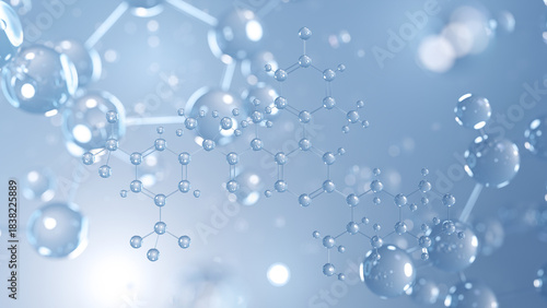 Wallpaper Mural elinzanetant molecular structure 3d, neurokinin antagonist structural chemical formula view from a microscope Torontodigital.ca