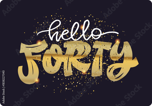 Birthday label. Cute hand drawn doodle lettering quote. Lettering for t-shirt design, mug print, bag print, clothes fashion. 100% hand drawn vector image.
