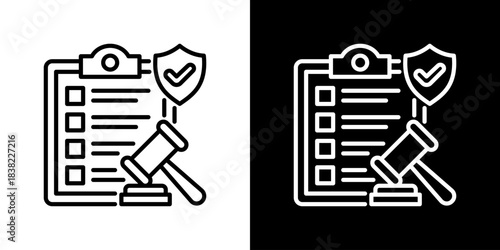 Compliance Icons. Fresh Line Design Built For Creative Flexibility In Light And Dark Versions. 