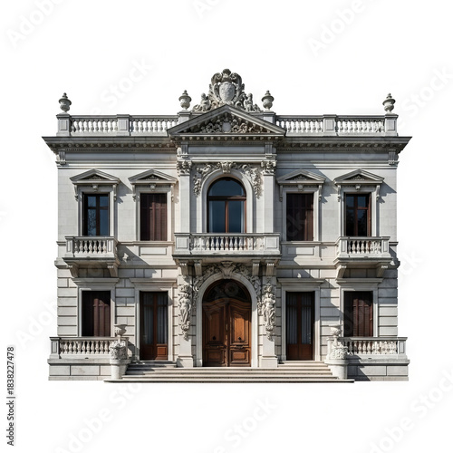 facade of a building with columns