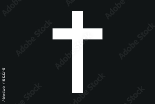 Christian cross sign, illustration EPS10.
