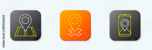 Set line Location, and City map navigation icon. Vector Free Download Set line Location, and City map navigation icon. Vector - GFXLoad