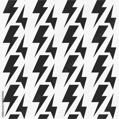 Dynamic lightning bolt energy seamless pattern.