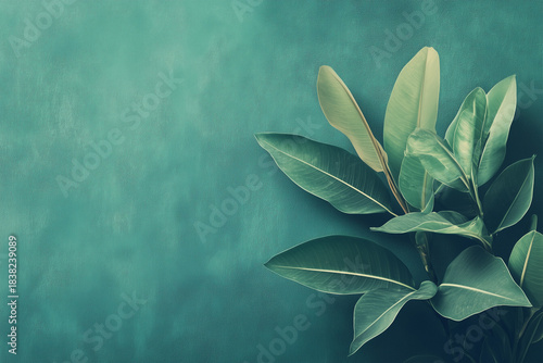 green leaves background