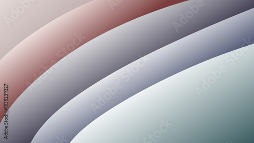 Abstract illustration featuring a futuristic 3D wave pattern with blue and gray curves creating a professional business wallpaper texture