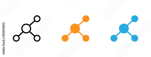 Molecular structures with varying bond and atom representations