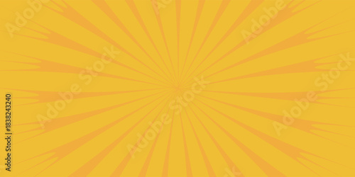 orange sun rays background design template
