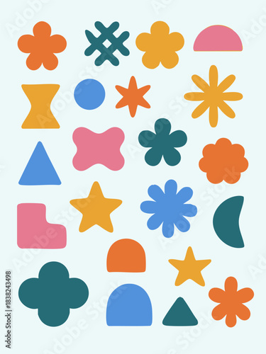 Colorful vector icons set with nature, business, and web elements for your design collection