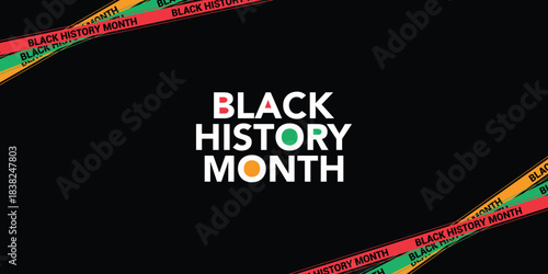 Black History Month. African American History. Celebrated annual. In February in United States and Canada. In October in Great Britain. Poster, card, banner, background. Vector illustration	