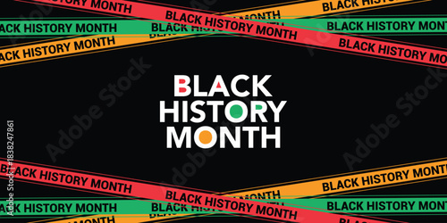 Black History Month. African American History. Celebrated annual. In February in United States and Canada. In October in Great Britain. Poster, card, banner, background. Vector illustration	