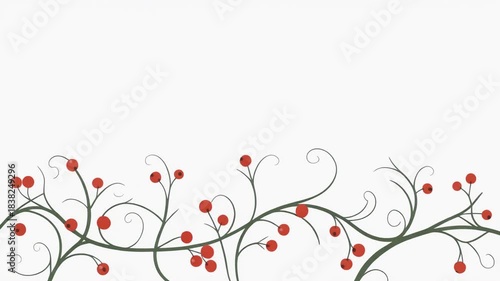 Abstract red floral background with vector hearts and nature patterns featuring pink flowers and swirl leaf ornaments for a romantic valentine wedding card design