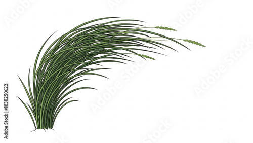 Grassy Serenity: Gentle breeze caresses the vibrant green blades of grass, creating a tranquil scene.