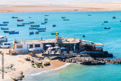 views of paracas national park in Peru	
