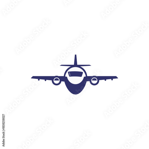 Plane jet aviation travel logo design
