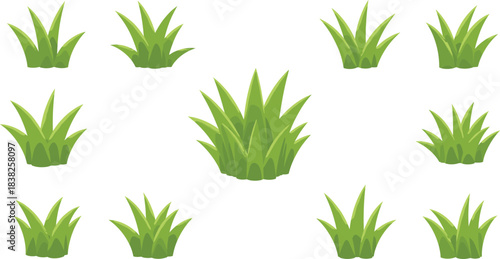 A collection of coffee production elements featuring a friendly farmer, fresh red coffee cherries on a branch, a young seedling, and a warm cup of brewed coffee.