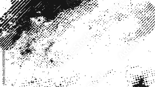 Subtle halftone grunge texture with distressed urban pattern and mild abstract speckled background for modern vector design