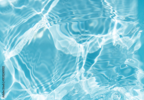 Fototapeta Naklejka Na Ścianę i Meble -  blue water wave texture background