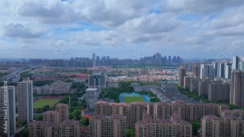 Foshan District Aerial City Skyline Photography