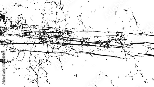 Wallpaper Mural Cracked grunge abstract texture with distressed lines and rough vintage surface for retro vector background Torontodigital.ca