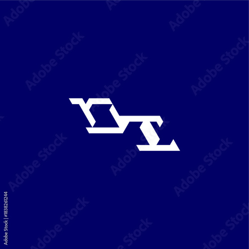 monogram modern logo initial esport concept design OI minimalist techno style letter