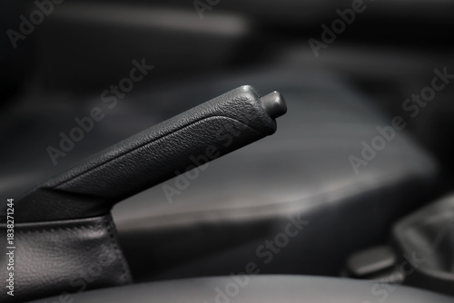 handbrake Manual helps your car to stop while parked without having to keep your foot on the brake pedal. concept transport travel. 	
