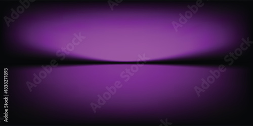 Abstract gradient podium background. Violet, purple and lilac empty 3d studio backdrop. Clean scene for product presentation mockup template. Vector illustration.