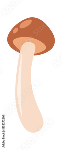 Cute honey fungus autumnal mushroom